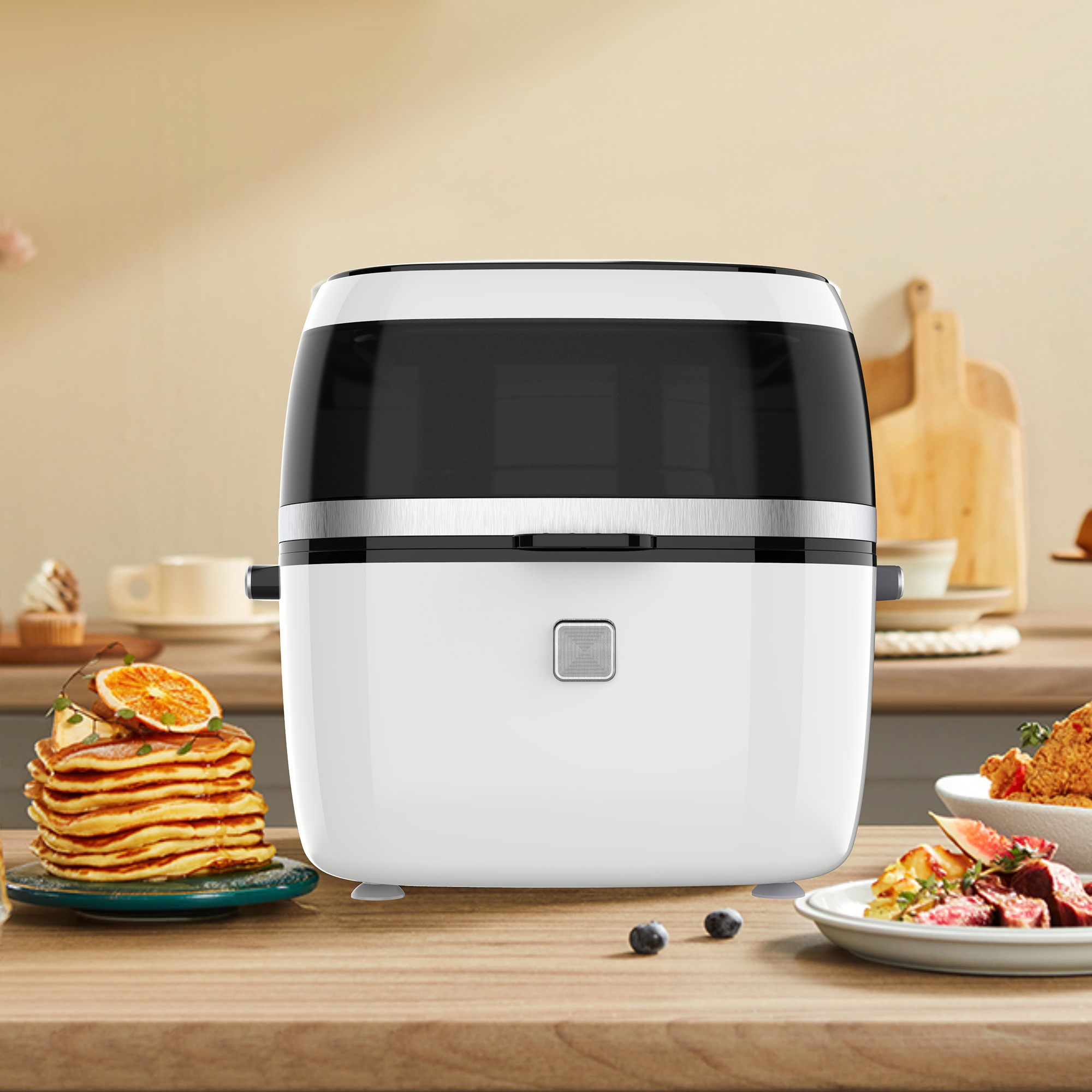 2022 상단 터치 패널 조절 가능한 온도 전기 에어 프라이어 요리 기계 YYZG-650A